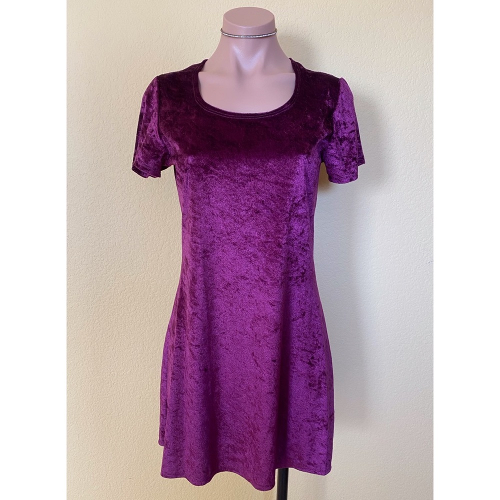 Like New! Vintage Timeless Good Show Ticket Clothing Velvet Mini Dress